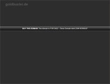 Tablet Screenshot of goldbuster.de